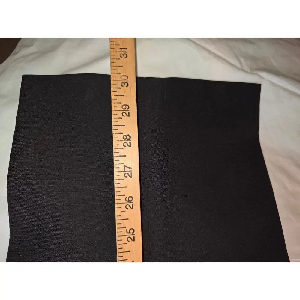 Jean Yves Men's Black Tuxedo Pants 40R Adjustable Metal Buckle Satin Stripe Y2K